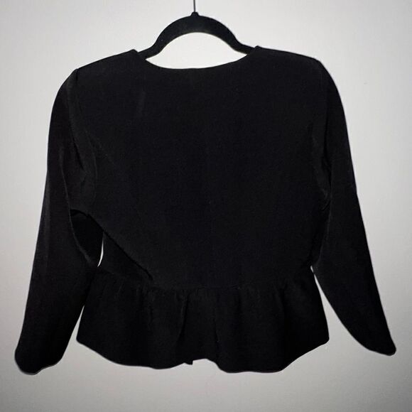 ModCloth Black Ruffle Blazer - Sz S - Picture 5 of 16